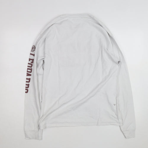 Champion Men's White Lafayette College Long Sleeve T-Shirt Size L