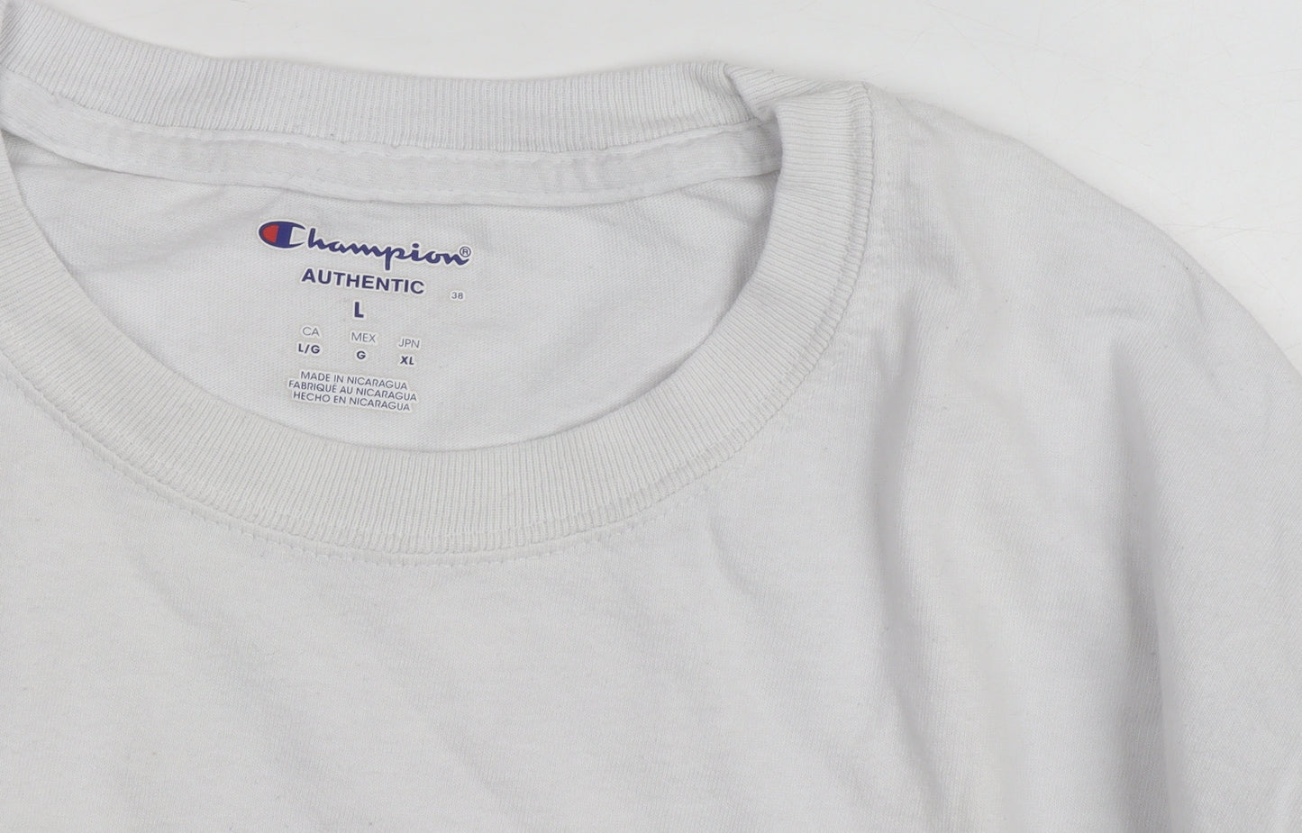 Champion Men's White Lafayette College Long Sleeve T-Shirt Size L