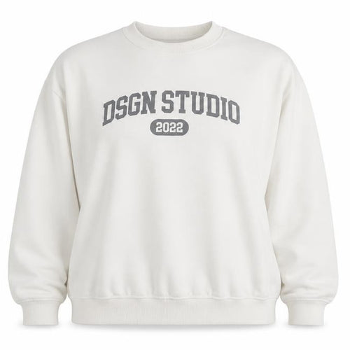 Boohoo Women Ivory DSGN Studio 2022 Pullover Sweatshirt Size S