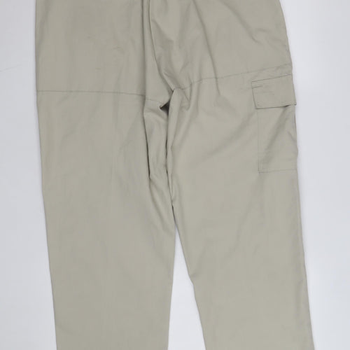 Chums Mens Beige Cargo Trousers Size 38 Regular Cotton Blend