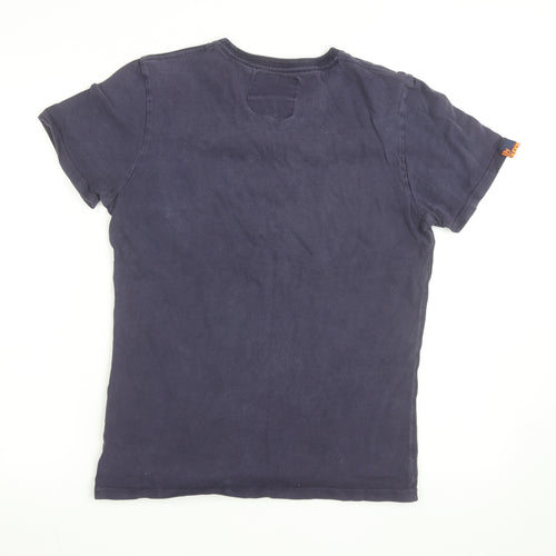 Superdry Men's Blue Vintage Graphic Print Short Sleeve Cotton T-Shirt M