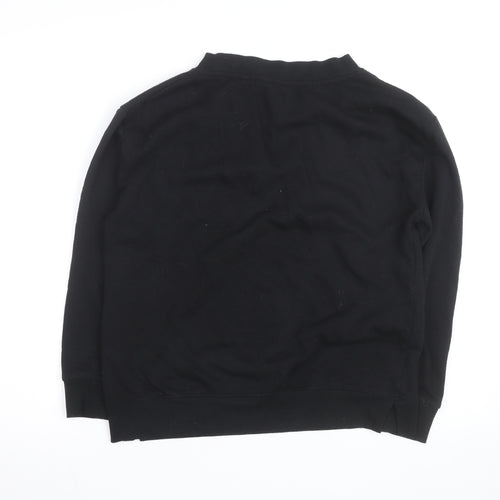 LA Gear Women's Black V-Neck Pullover Sweatshirt Size 8