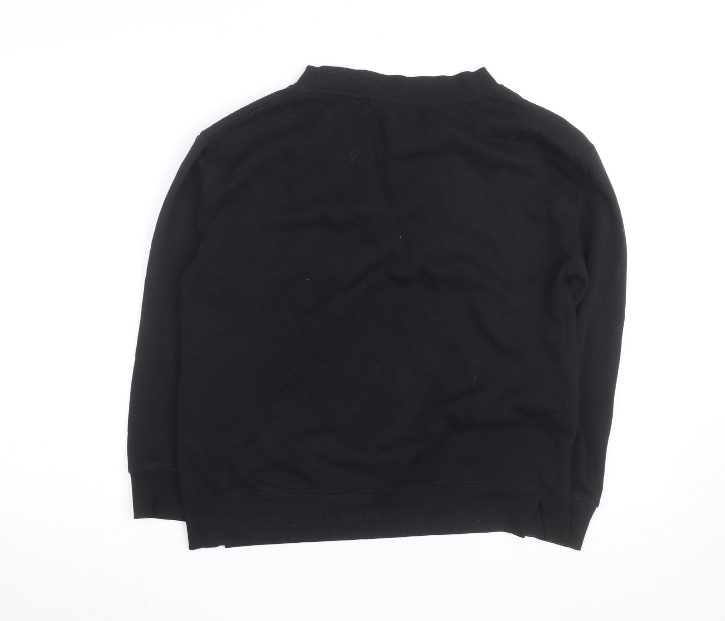 LA Gear Women's Black V-Neck Pullover Sweatshirt Size 8