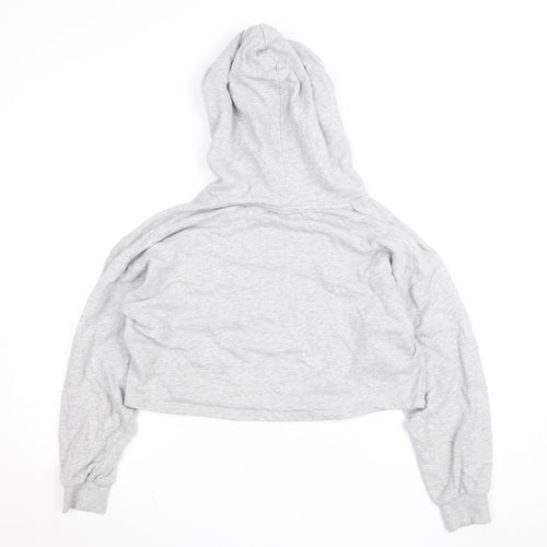 Bik Bok Women’s Grey Vanity Cropped Pullover Hoodie Size S