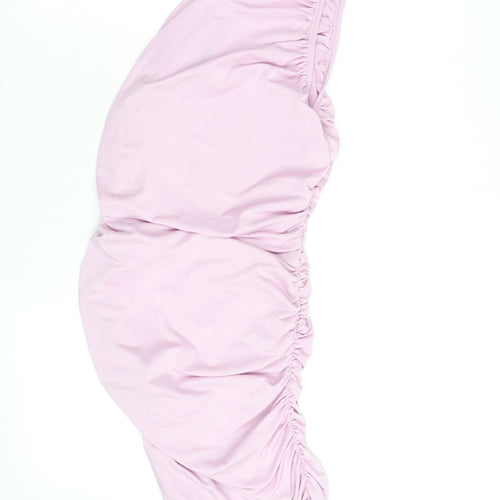 PrettyLittleThing Women’s Pink Strapless Ruched Bodycon Dress Size 10
