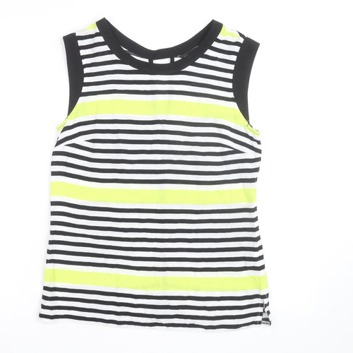 Dorothy Perkins Women's Multicoloured Striped Sleeveless Blouse Size 10