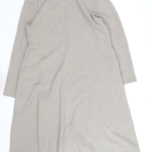 Uniqlo Women Beige Long Sleeve Midi Shift Dress L