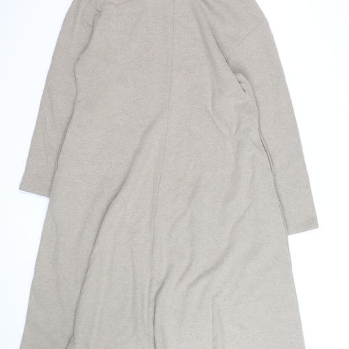 Uniqlo Women Beige Long Sleeve Midi Shift Dress L