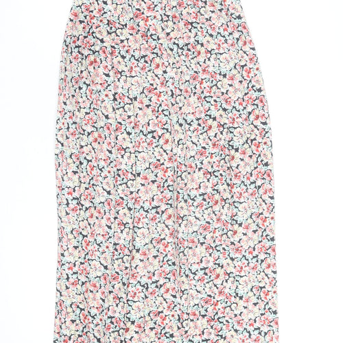 Eastex Womens Multicoloured Floral Pleated Midi Skirt Size 16