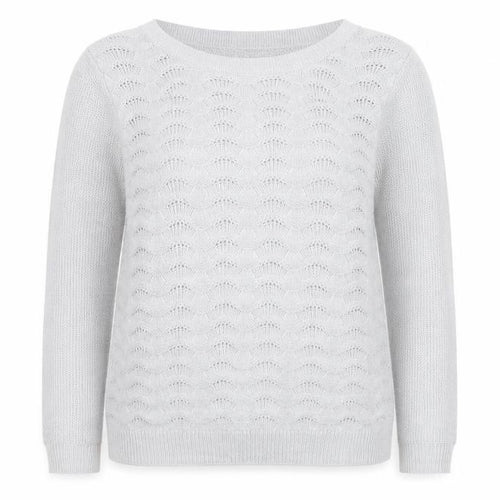 Marks and Spencer Per Una Grey Cotton Jumper Women Size 10 Crew Neck
