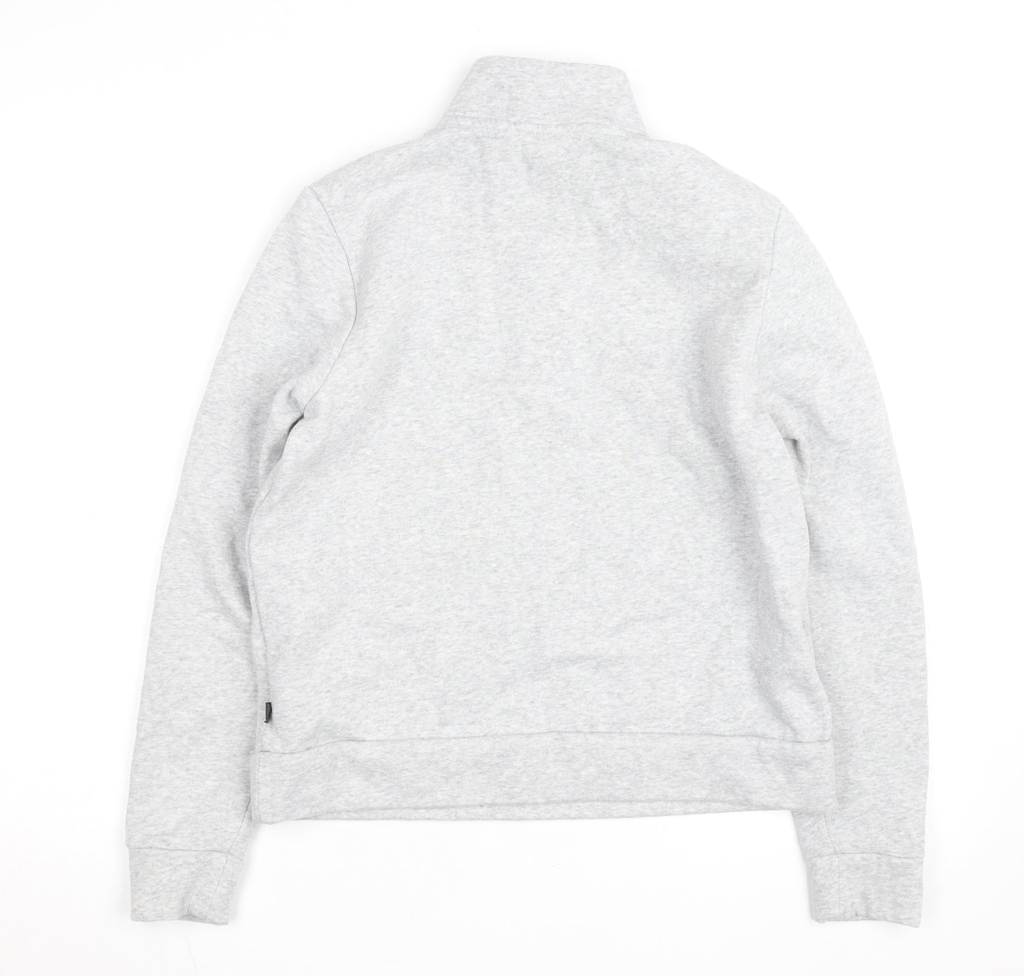 Puma Boys Grey 1/4 Zip Fleece Sweatshirt M Athletic Training Top