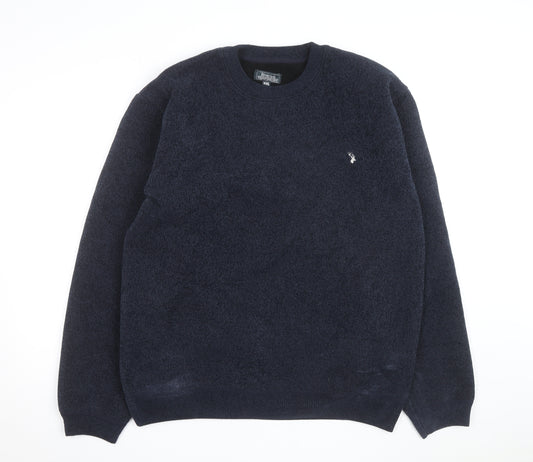 Riverton Men’s Navy Blue 2XL Pullover Fleece Crew Neck Jumper