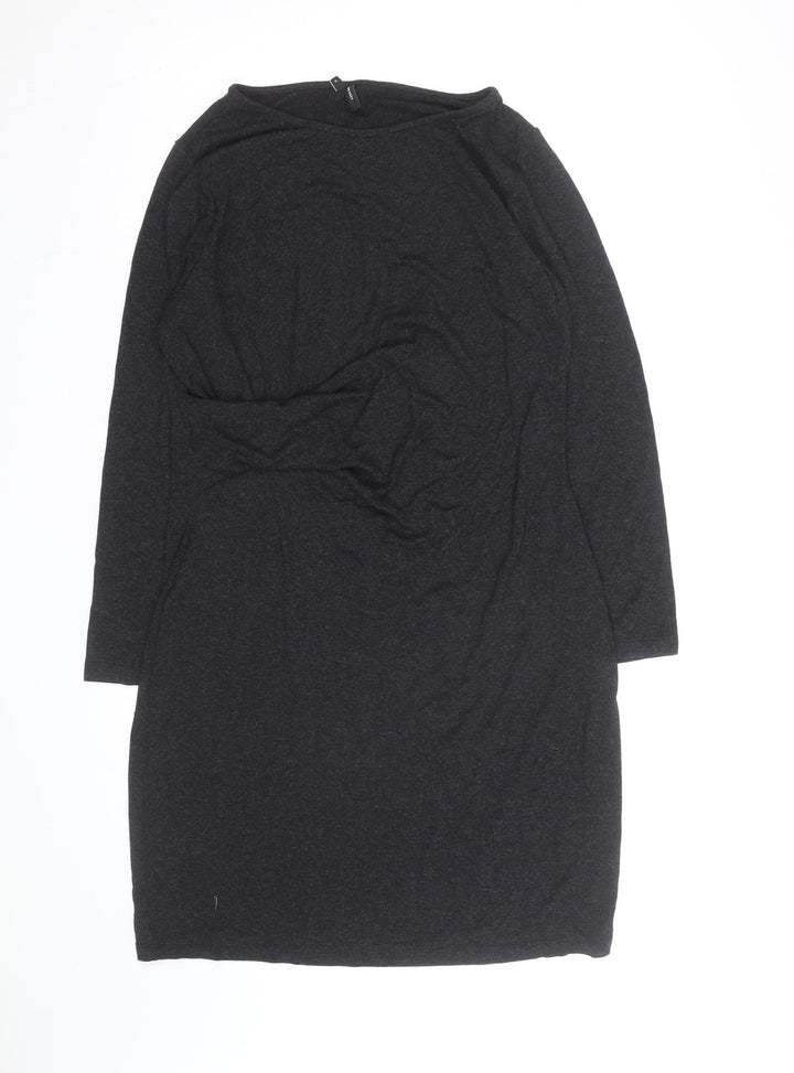 Vero Moda Women's Black XL Bodycon Jersey Dress Long Sleeve