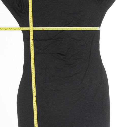 Vero Moda Women's Black XL Bodycon Jersey Dress Long Sleeve