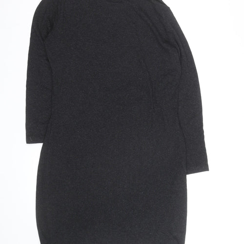 Vero Moda Women's Black XL Bodycon Jersey Dress Long Sleeve