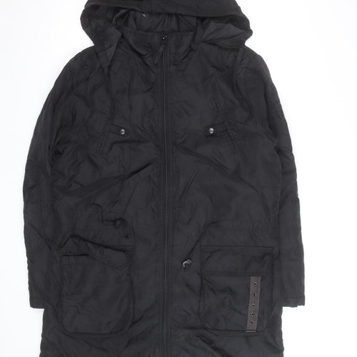 Tom Tailor Women Black XL Hooded Parka Coat