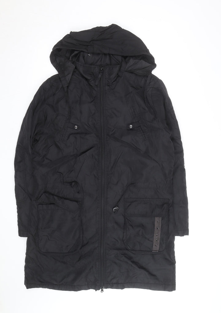 Tom Tailor Women Black XL Hooded Parka Coat