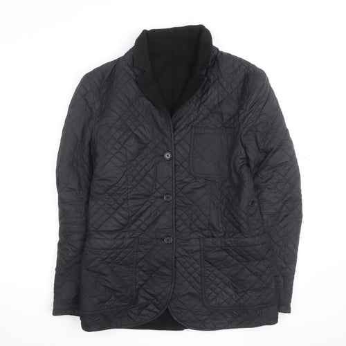 Levi's Men's Black Quilted Mid-Length Jacket Size M Regular Fit