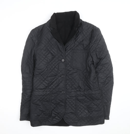Levi's Men's Black Quilted Mid-Length Jacket Size M Regular Fit