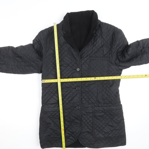 Levi's Men's Black Quilted Mid-Length Jacket Size M Regular Fit