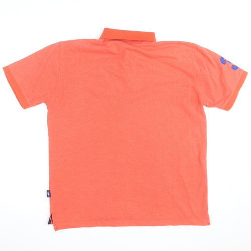 Ralph Lauren Men’s Orange XL Polo Shirt 100% Cotton Embroidered Logo
