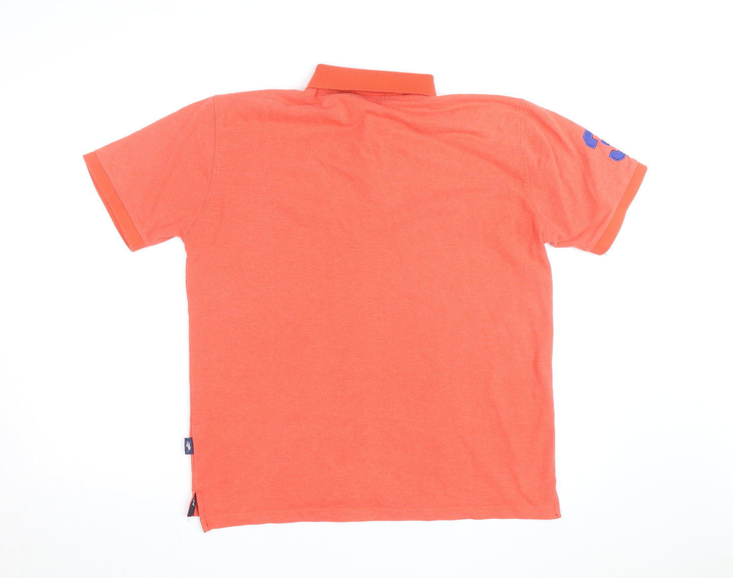 Ralph Lauren Men’s Orange XL Polo Shirt 100% Cotton Embroidered Logo