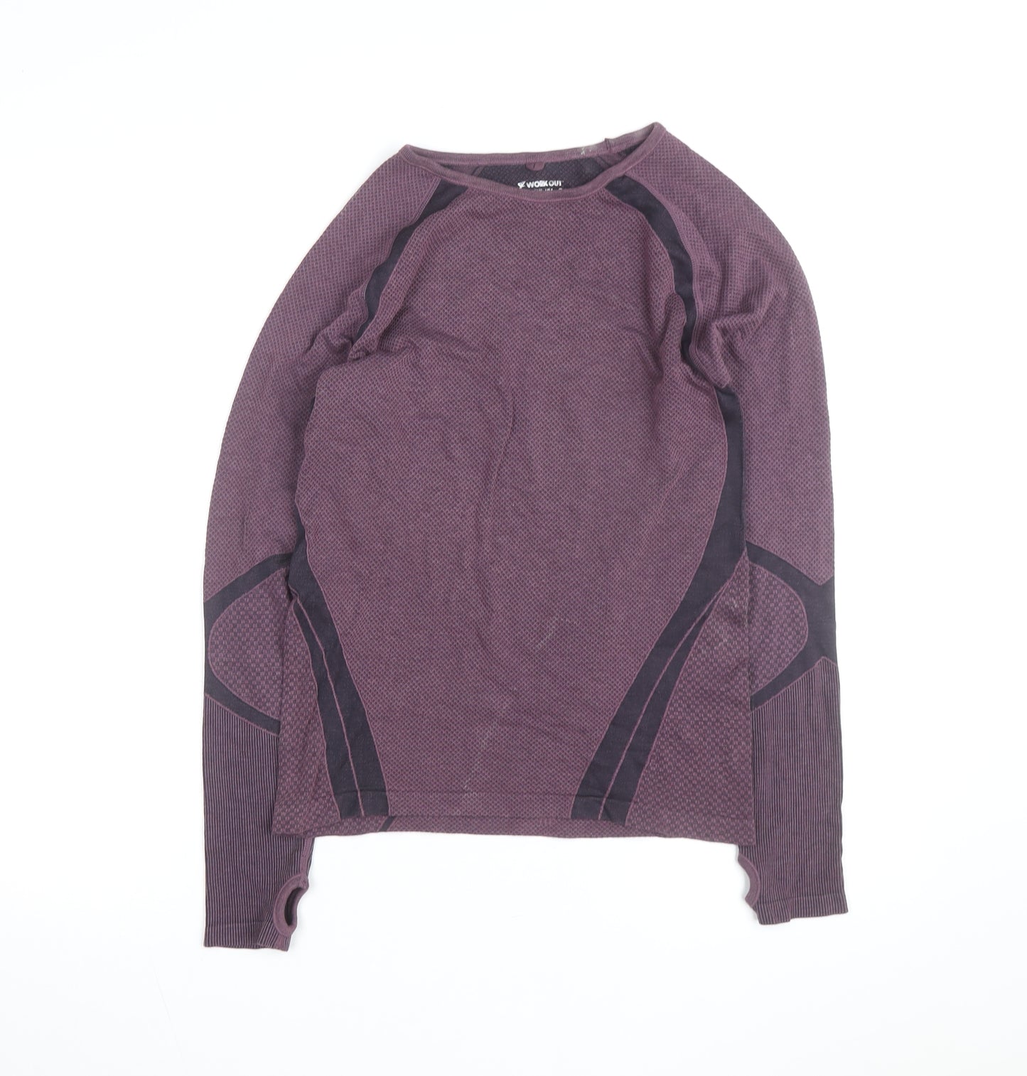 Primark Women Purple Long Sleeve Workout Top Size 16