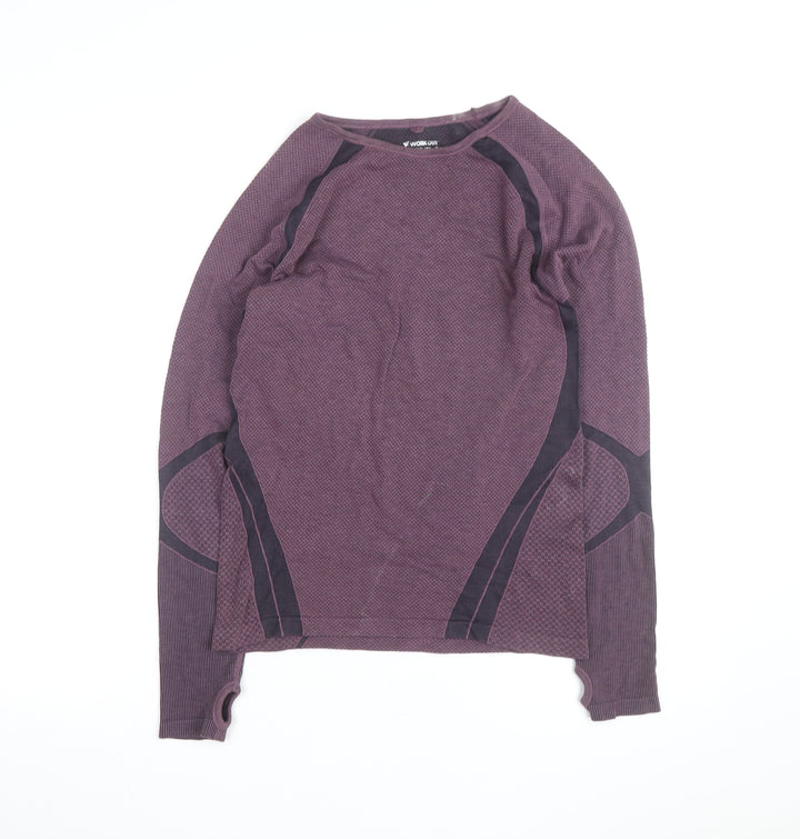 Primark Women Purple Long Sleeve Workout Top Size 16