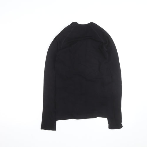 OEX Men's Black Athletic Long Sleeve Base Layer Top S