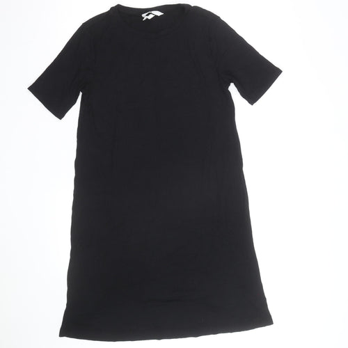 Bik Bok Women's Black Short Sleeve Viscose T-Shirt Dress Size S
