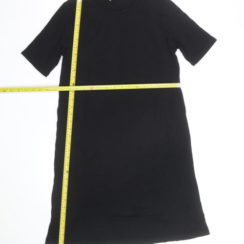 Bik Bok Women's Black Short Sleeve Viscose T-Shirt Dress Size S