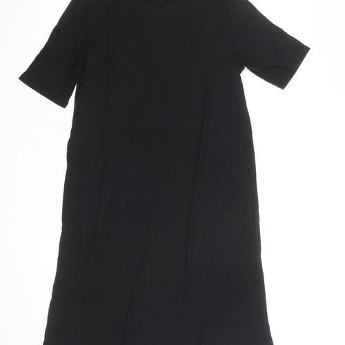 Bik Bok Women's Black Short Sleeve Viscose T-Shirt Dress Size S