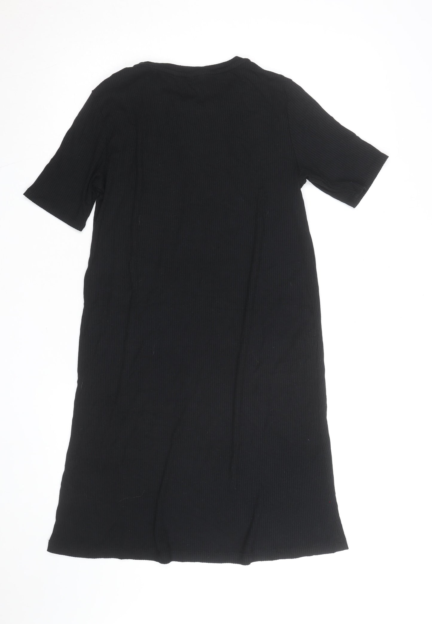 Bik Bok Women's Black Short Sleeve Viscose T-Shirt Dress Size S