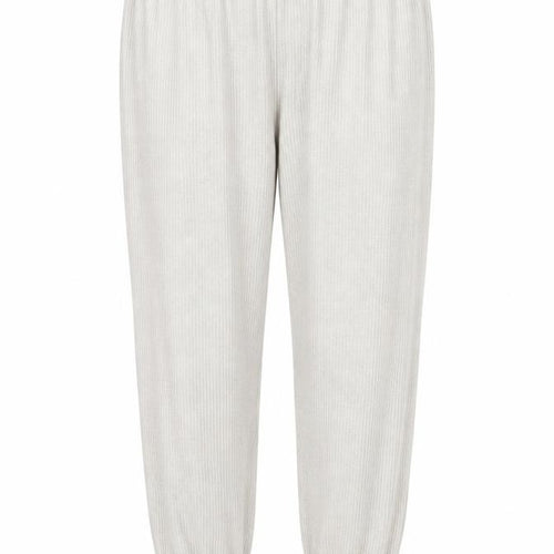 Marks and Spencer Women Beige Large Ribbed Jogger Trousers
