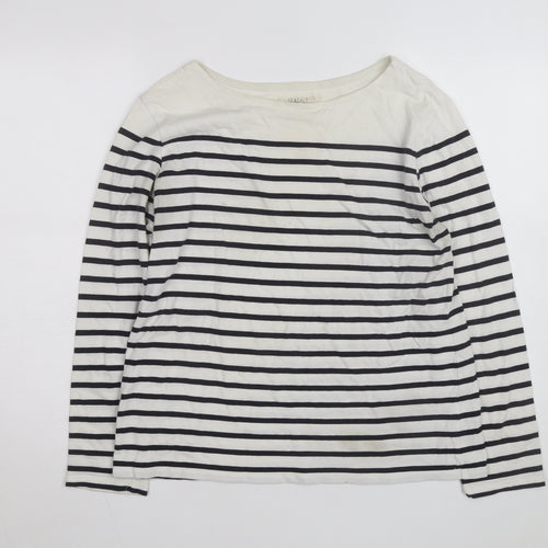 Seasalt Women’s Multicoloured Striped Cotton Sailor Shirt UK 14