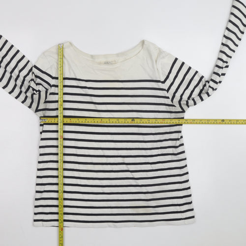 Seasalt Women’s Multicoloured Striped Cotton Sailor Shirt UK 14