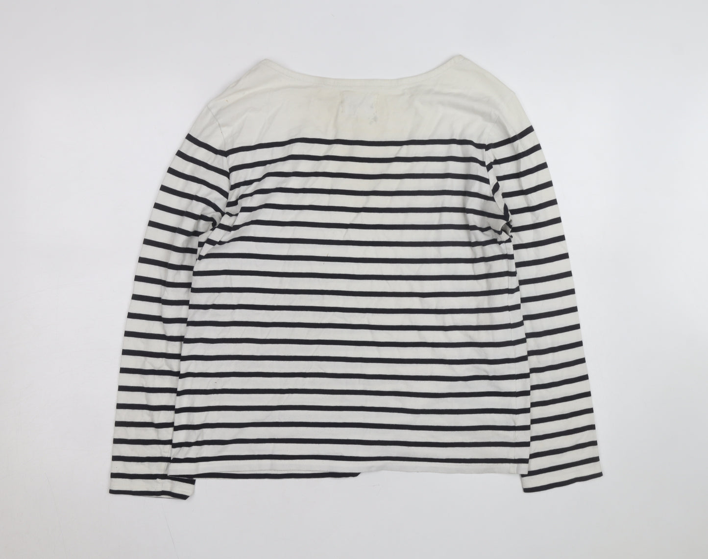 Seasalt Women’s Multicoloured Striped Cotton Sailor Shirt UK 14