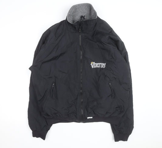 Bad Lands Men's Black XL Bomber Jacket Lined Outdoor Style