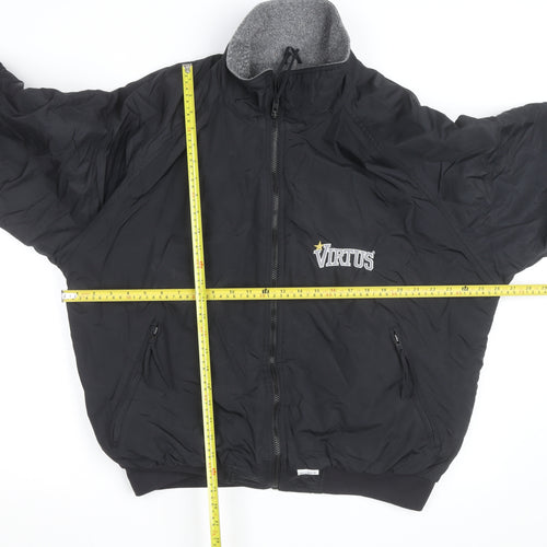 Bad Lands Men's Black XL Bomber Jacket Lined Outdoor Style