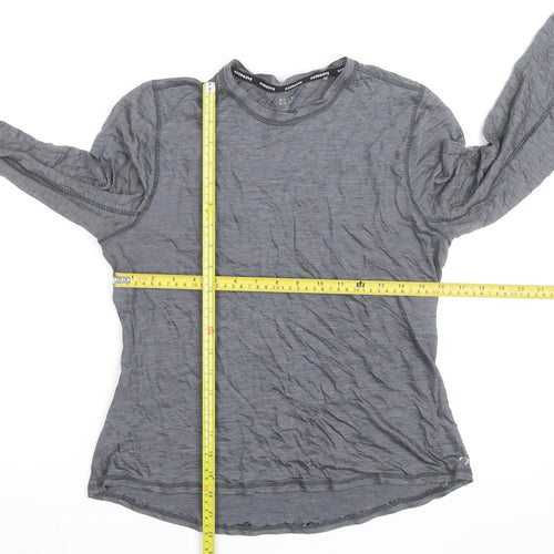 Marks and Spencer Goodmove Women's Grey Long Sleeve Activewear Top Size 12