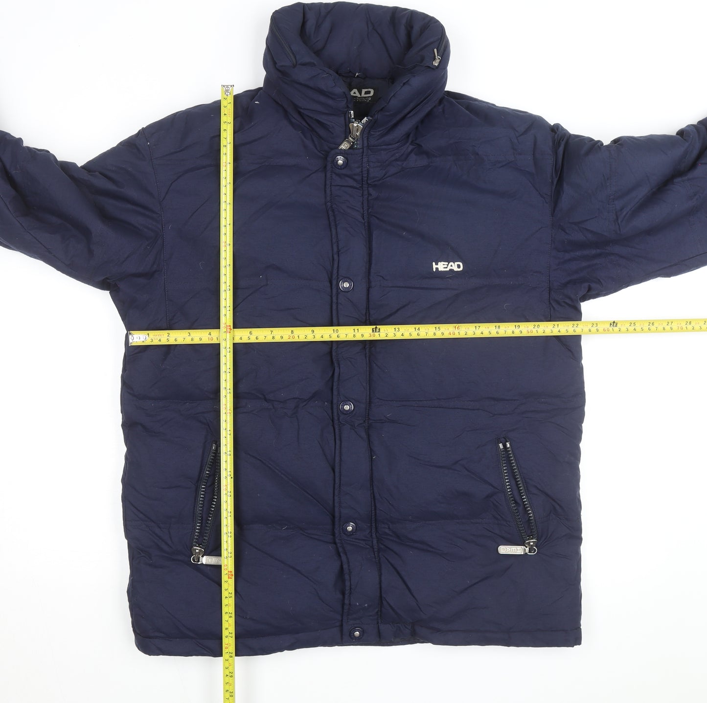 HEAD Men's Blue Puffer Jacket Size 50 Down Filled Winter Coat