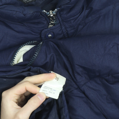 HEAD Men's Blue Puffer Jacket Size 50 Down Filled Winter Coat
