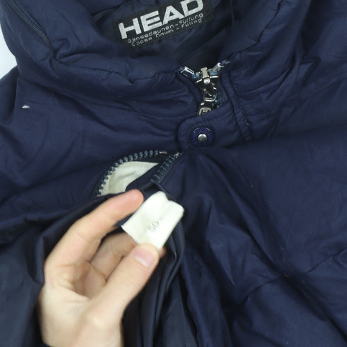 HEAD Men's Blue Puffer Jacket Size 50 Down Filled Winter Coat
