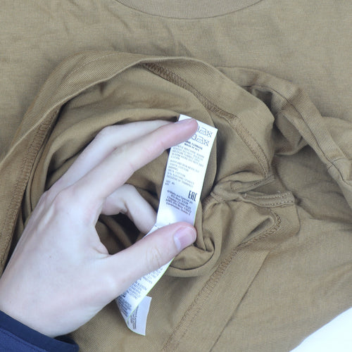 Marks and Spencer Men's Brown 2XL Long Sleeve Cotton Top