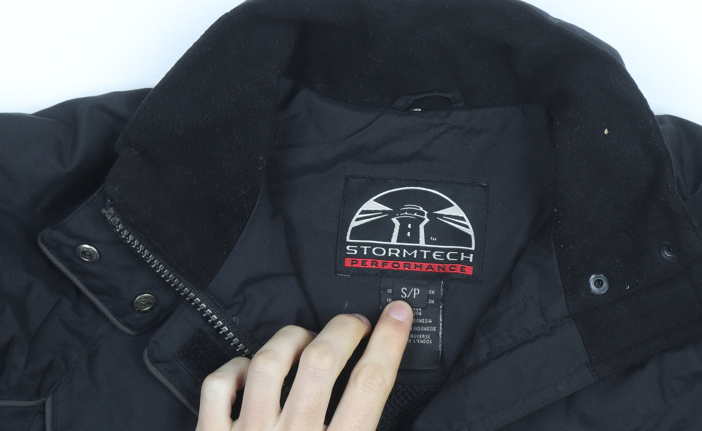 Stormtech Men's Black S Mars Logo Water Resistant Jacket