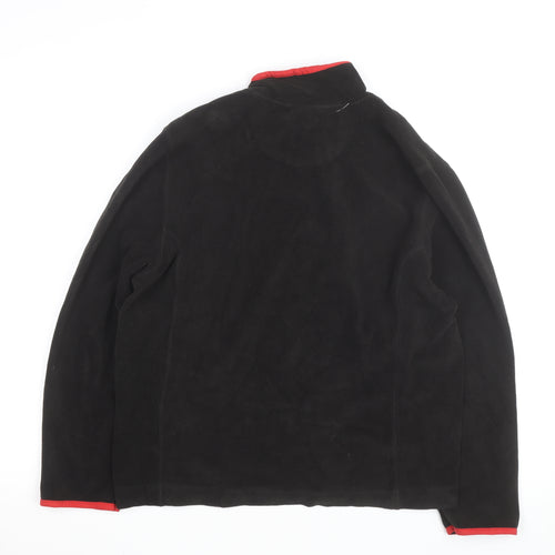 PB Sport Men's Black Fleece 1/4 Zip Pullover Sweatshirt Size L