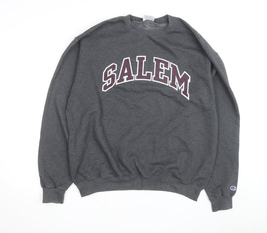 Champion Men's Grey SALem XL Crew Neck Sweatshirt