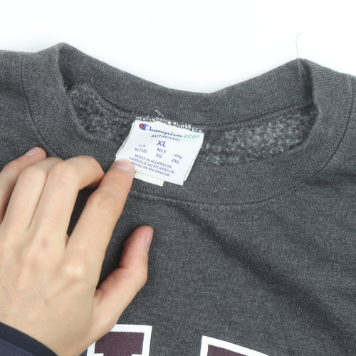 Champion Men's Grey SALem XL Crew Neck Sweatshirt