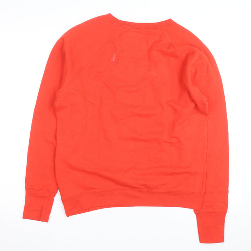 Champion Men's Red Crew Neck Logo Pullover Sweatshirt M