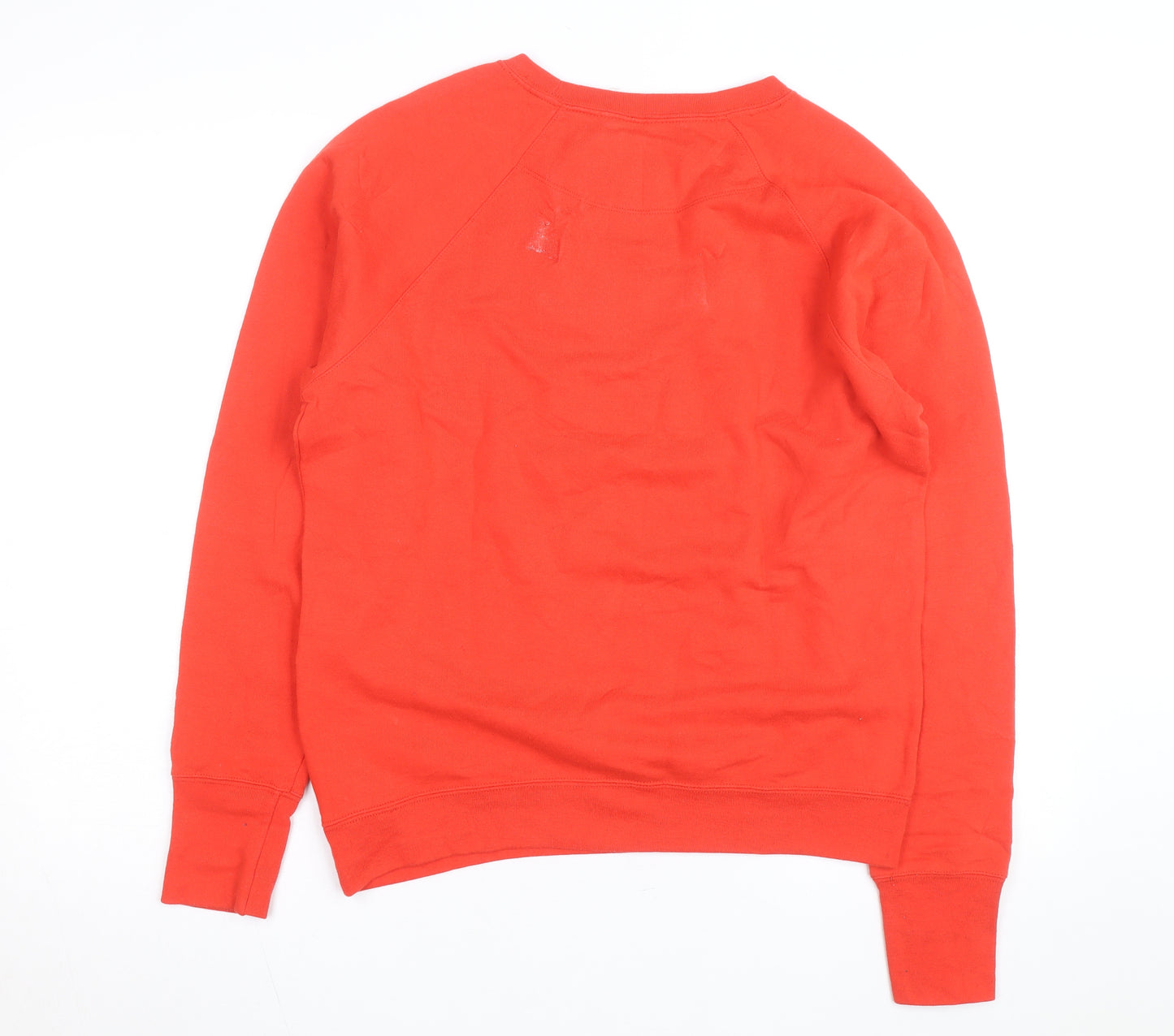 Champion Men's Red Crew Neck Logo Pullover Sweatshirt M